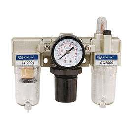 การออกแบบโมดูลาร์ SMC Air Source Treatment Unit AC1000 ~ 5000 พร้อม / ไม่มีระบบระบายน้ำอัตโนมัติ