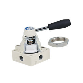 คุณภาพ  4HV Manual Pneumatic Control Valves , NBR Seal / TC Seal Pneumatic Lever Valve With Nut โรงงาน